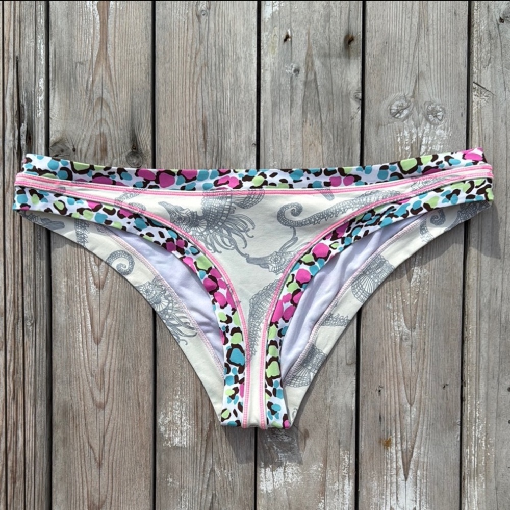 OndadeMar Vintage Seahorse Party Bikini Bottom